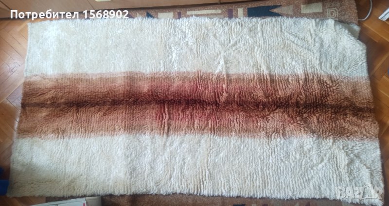 Вълнена пътека с дълъг косъм 215/110 см, снимка 1