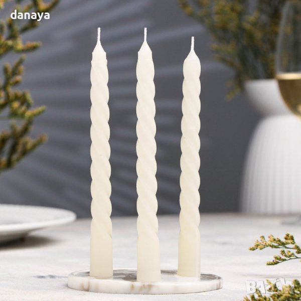 4083 Комплект спираловидни свещи, 3 броя, снимка 1