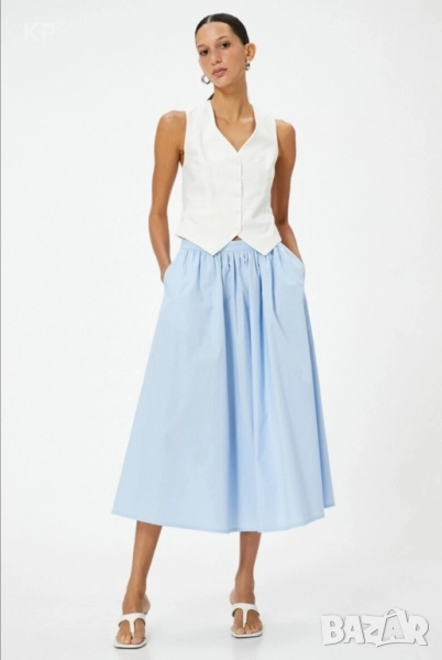 Нова разкроена пола с висока талия KOTON размер XL , снимка 1