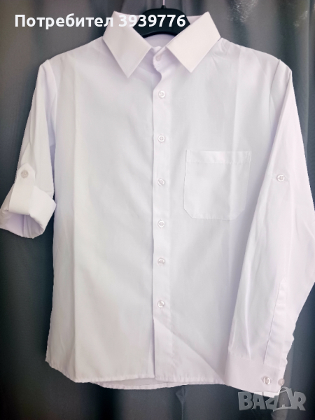 Мъжка бяла риза , снимка 1