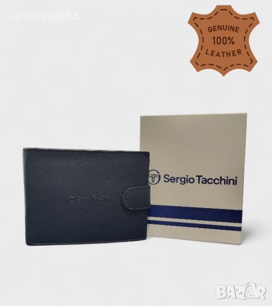 Мъжки портфейл в син цвят с копче Sergio Tacchini 50116P032, снимка 1