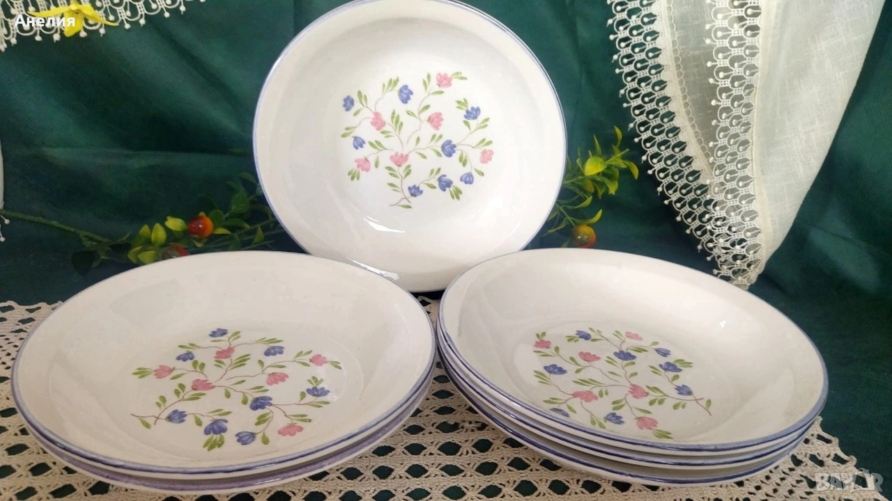 Френски винтидж чинии , снимка 1