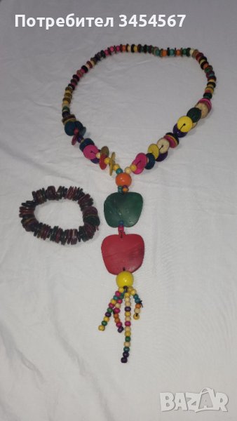 Дамско плажно колие и гривна , снимка 1