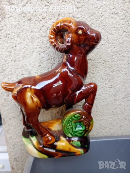 Овен стара фигурка старинна статуетка фигура, снимка 1