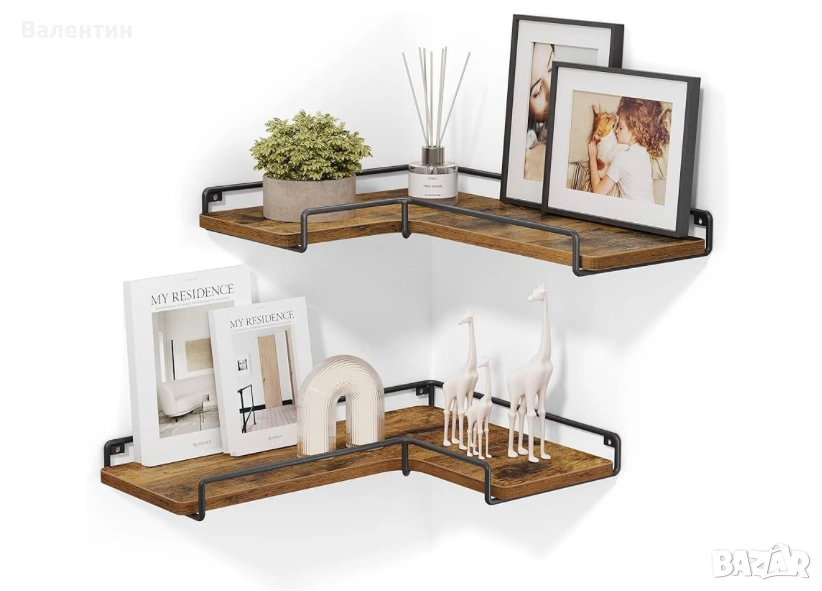 Комплект от 2 плаващи рафта VASAGLE, снимка 1