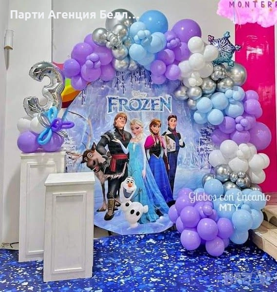 Украса за Рожден ден Фроузен Frozen Анна и Елза Замръзналото кралство , снимка 1