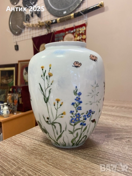 Порцеланова ваза Krister KPM Germany, ръчно рисувана, снимка 1