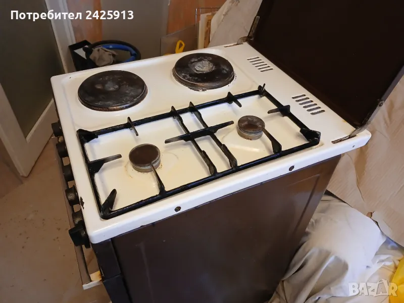 Комбинирана готварска печка газ / ток, снимка 1