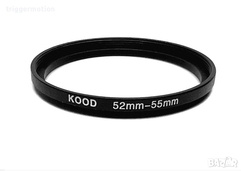 52mm - 55mm KOOD Преходник за филтър на резба Step-Up Lens Filter Adapter Ring , снимка 1