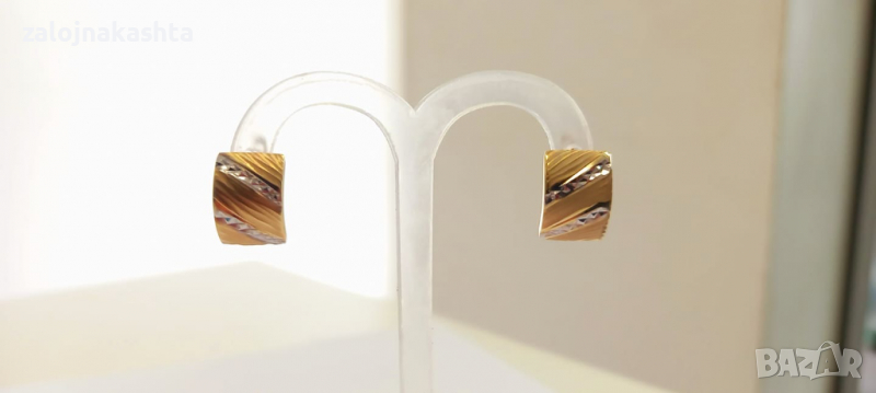 Нови Златни обеци-1.91гр, снимка 1