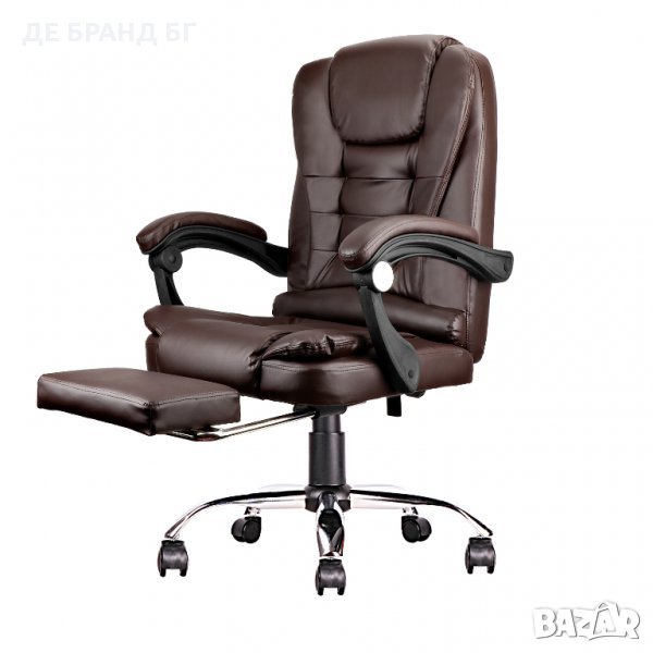 Ергономичен офис стол с подложка за крака M1-EUBGY-1KAFEI, снимка 1