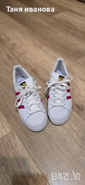 Adidas superstar 38.5-дамски кецове , снимка 1