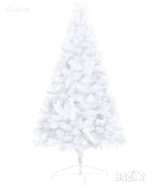 Изкуствена коледна елха - бяла -120см, снимка 1