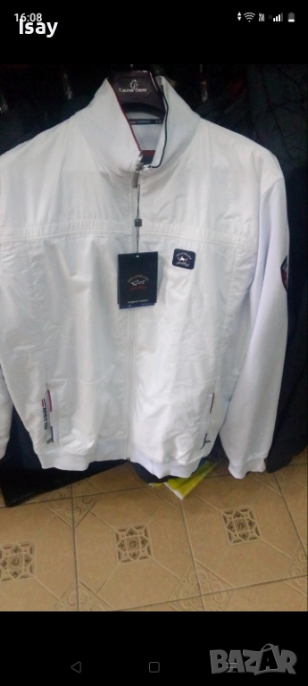 Мъжка горница Паул Шарк в бял цвят 4ХЛ последен размер , снимка 1