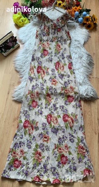 Дълга рокля на цветя, снимка 1