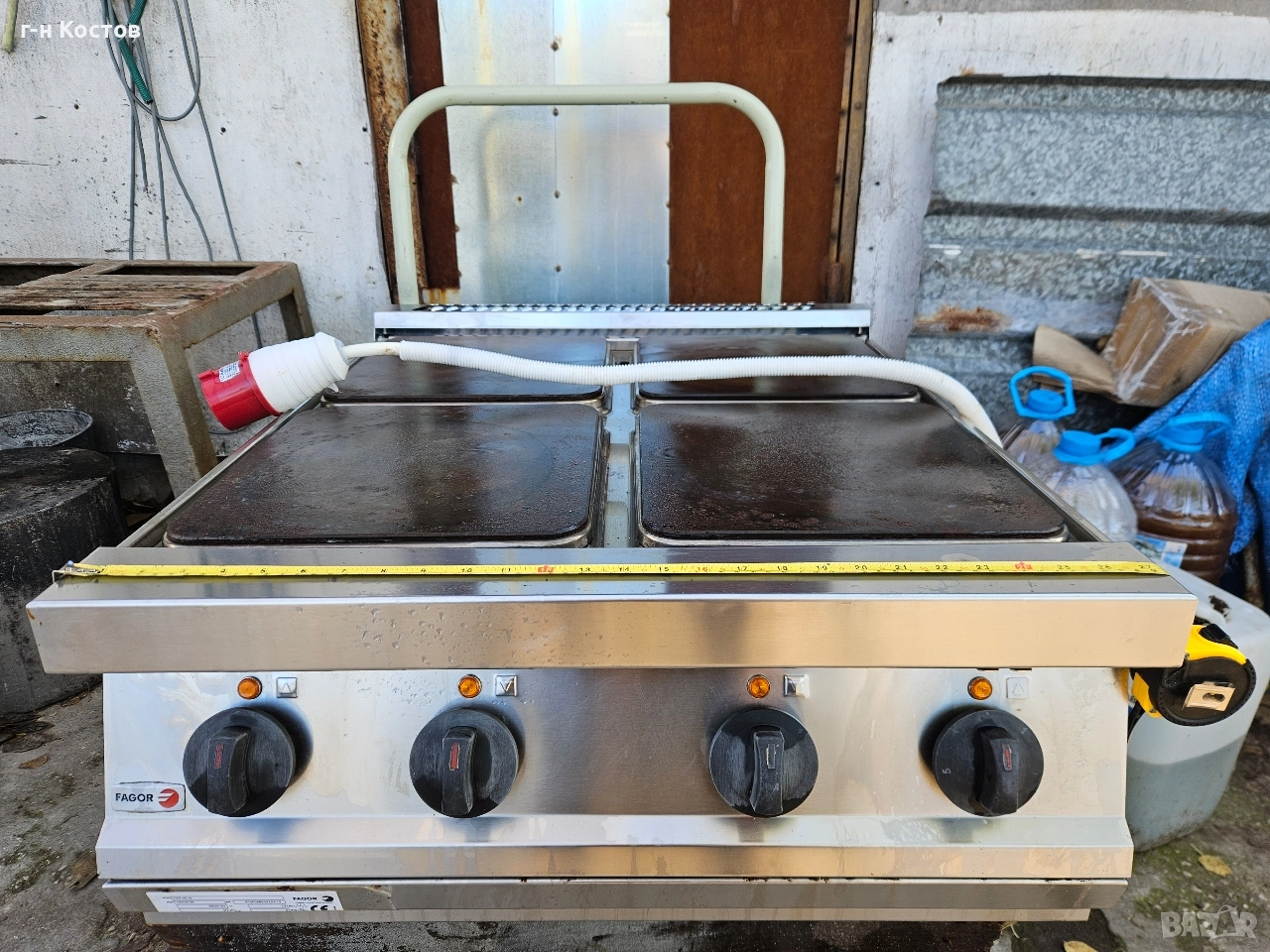 Котлон 4-ка настолен професионален трифазен със квадратни плочи , снимка 1