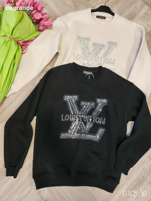 НАМАЛЕНА Дамска памучна блуза Louis Vuiitron, снимка 1