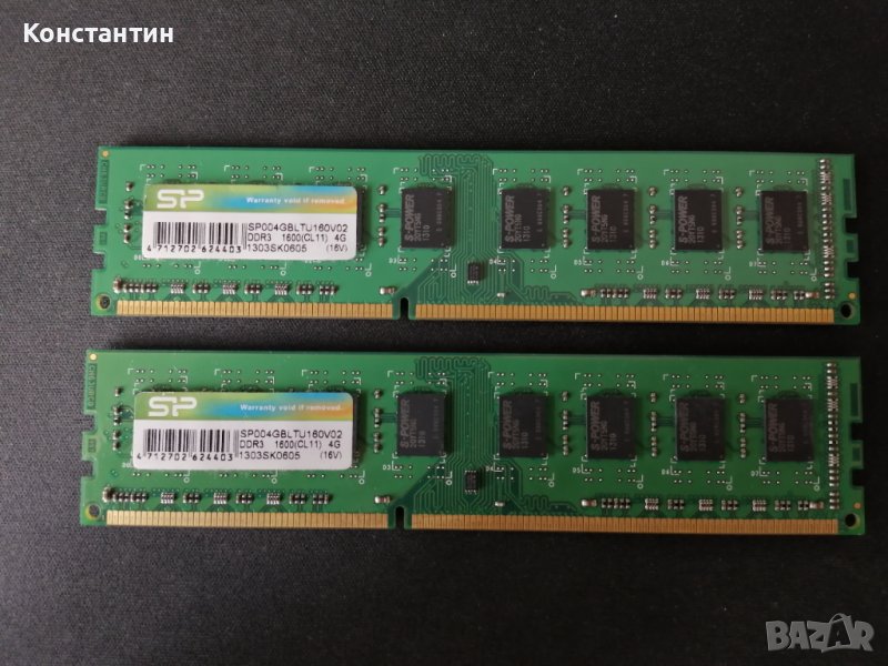 Silicon Power 4GB (1x4GB) DDR3-1600 PC3-12800 Non-ECC 240-Pin SDRAM Desktop Memory, снимка 1