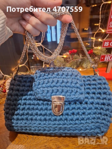 Плетени дамски чанти на една кука, снимка 5 - Чанти - 53080806