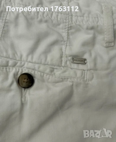 Tommy Hilfiger бял панталон 100% памук , размер М-Л, снимка 2 - Панталони - 51414000