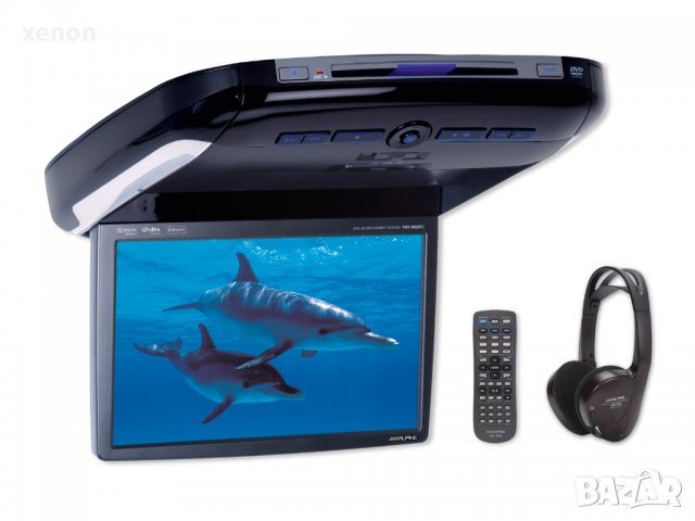 Alpine 10" таванен монитор + DVD за задните седалки PKG-2000P, снимка 3 - Аксесоари и консумативи - 34550026