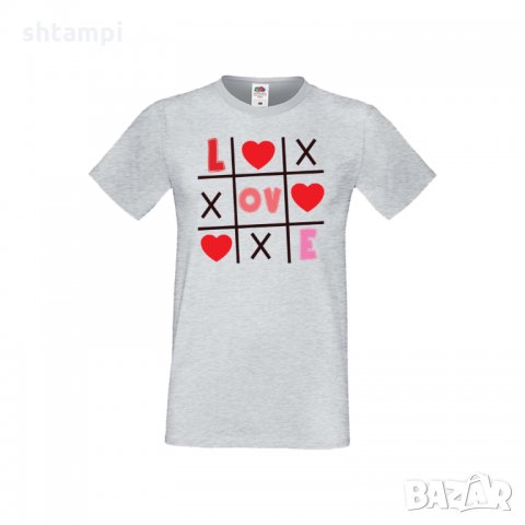Мъжка тениска Свети Валентин Tic Tac Toe Love 1, снимка 3 - Тениски - 35716069