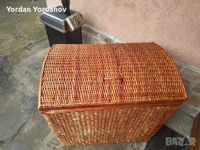 Плетен сандък , снимка 2 - Антикварни и старинни предмети - 53247207
