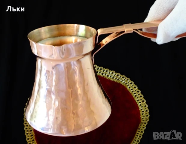 Медно джезве 650 мл.,дълга медна дръжка. , снимка 6 - Антикварни и старинни предмети - 50703473