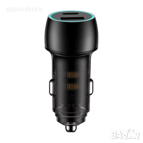 Зарядно 12-24V / 60W Digital One SP01134, Abodos as-gs22,Type C + USB,  Fast Charge, PD30W+QC3.0, Qu, снимка 4 - Зарядни за кола - 52287119