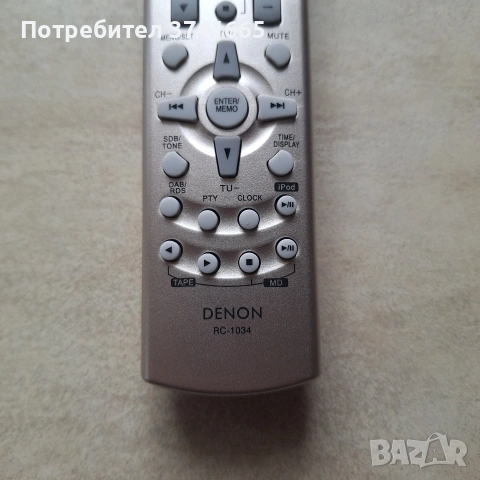 Дистанционно за ресивър Denon RC-1034 , снимка 4 - Ресийвъри, усилватели, смесителни пултове - 53502631