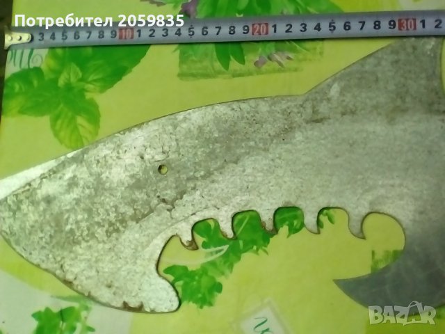 Стилизиран образ на акула от ламарина, снимка 3 - Други - 41384919