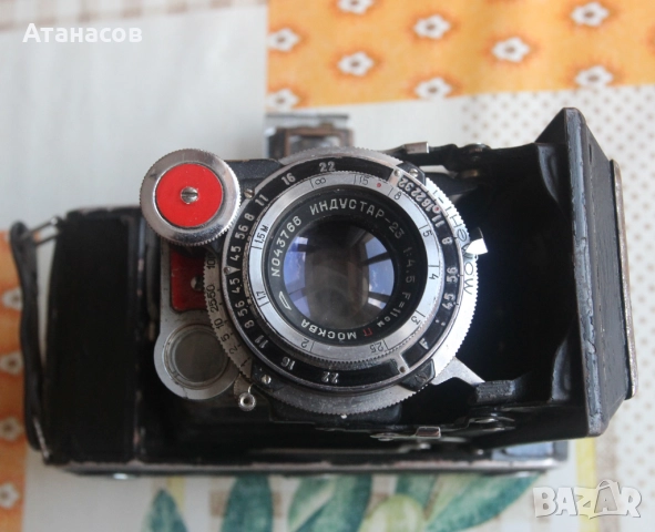 Фотоапарат Москва-2 6/9 формат, снимка 2 - Фотоапарати - 51594693