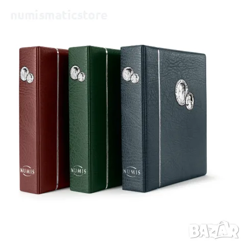 Leuchtturm NUMIS албум с 5 листа син цвят 