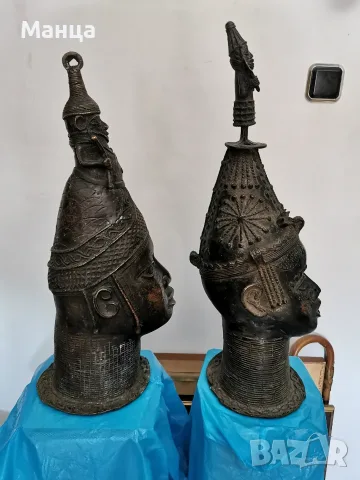 Бронзови Африкански фигури от Дахомей, снимка 4 - Антикварни и старинни предмети - 56359218