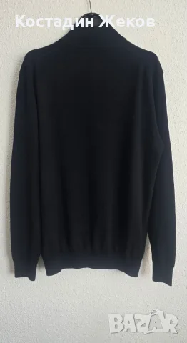Нов със етикет. Мъжки оригинален пуловер с яка и къс цип (half-zip) на марката Polo Club. , снимка 2 - Пуловери - 56142627