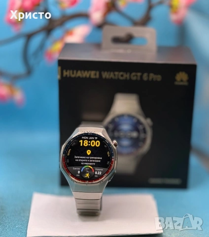 ГАРАНЦИОНЕН!!! Смарт часовник Huawei Watch GT 6 Pro, 46MM, Titanium Alloy Case, Titanium Strap, снимка 5 - Смарт часовници - 53167262