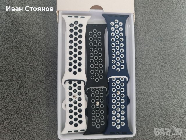 3 броя силиконови каишки за apple watch , снимка 2 - Аксесоари за Apple - 40914159