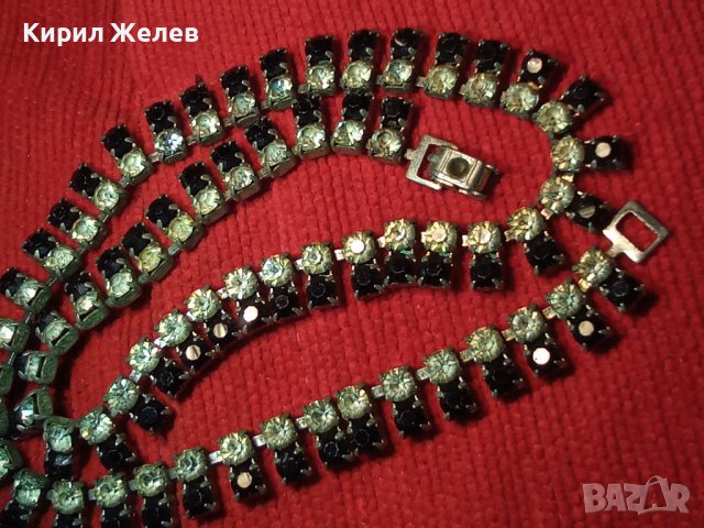 КРАСИВО РЕТРО КОЛИЕ с МНОГО КРИСТАЛИ и КАМЪНИ 72801