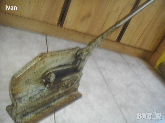 Масивна Голяма Гилотина/Ножица За Дебело Рязане На Ламарина-Лостова-Ръчна-Ножове 185мм/12,5кг/100см, снимка 2 - Други инструменти - 41454323