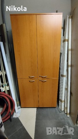 Офис шкаф - гардероб с четири врати и 5бр. рафтове 86/40/194, снимка 15 - Шкафове - 41500557