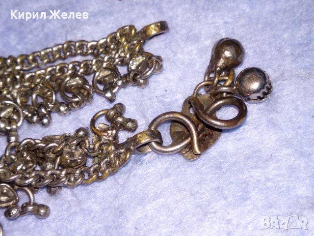 СТАРИНЕН ПОСРЕБРЕН ЕТНОГРАФСКИ РЯДЪК АВТОРСКИ НАКИТ ОГЪРЛИЦА За НОСИЯ КОЛЕКЦИЯ РЪЧНА ИЗРАБОТКА 34531, снимка 9 - Антикварни и старинни предмети - 40552658