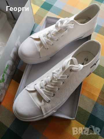 Бели гуменки МатСтар, снимка 2 - Кецове - 51962808