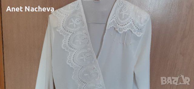 Официална дамска блуза  бяла, снимка 3 - Блузи с дълъг ръкав и пуловери - 39971507