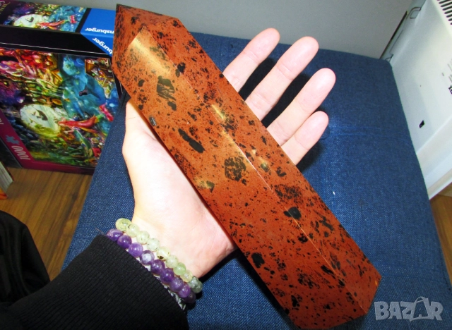 махагонов обсидиан, 1460гр., подходящ за подарък, йога, медитация , снимка 4 - Други ценни предмети - 52753656