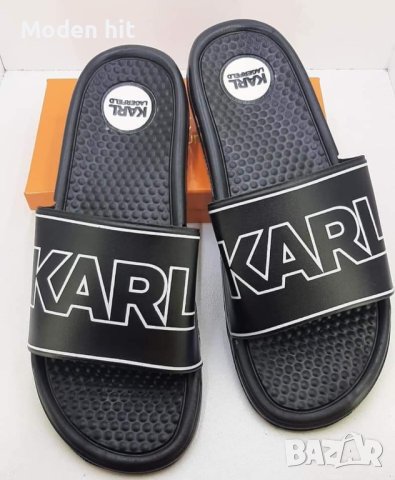 Последни чифтове Karl Lagerfeld мъжки чехли реплика, снимка 1