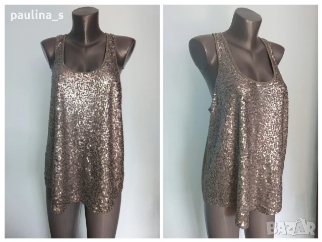 Два различни броя / Декорирана туника с изрязан гръб "Express" и "Chicoree" , снимка 2 - Туники - 26303397