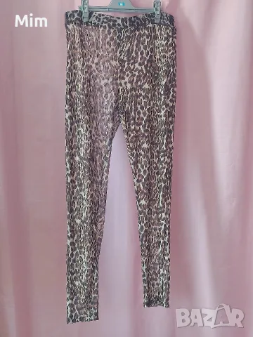 XL/3XL Еластичен прозрачен клин в черно,анимал принт , снимка 7 - Клинове - 50888477