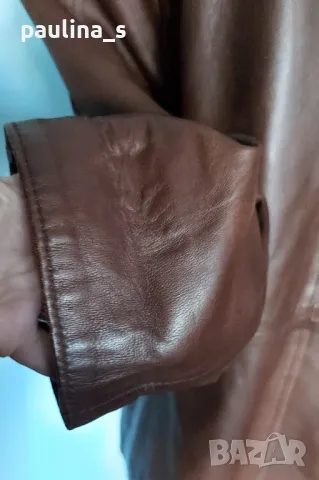 Два броя / Vintage / Винтидж дълго яке / манто от естествена кожа , снимка 9 - Якета - 48508511