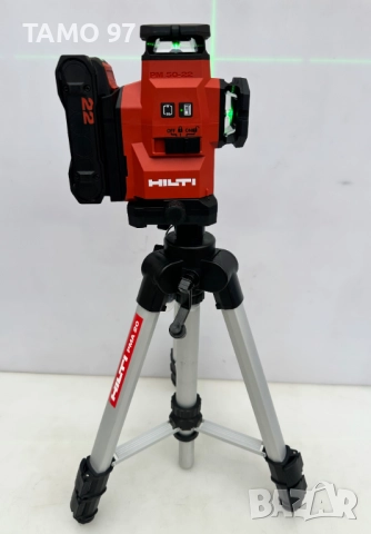 Hilti PM 50-22 Nuron - НОВ Мултилинеен лазерен нивелир със зелен лъч, снимка 3 - Измервателни инструменти - 52898667