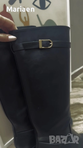 Черни ботуши Zara, снимка 8 - Дамски ботуши - 52854210